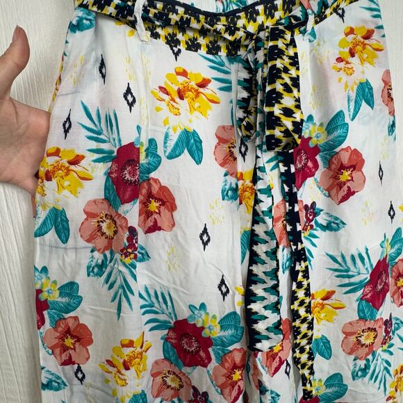 Hayden Los Angeles Pull On Tie Waist Hawaiian Beach Pants Wide Leg Size Small - Picture 7 of 11